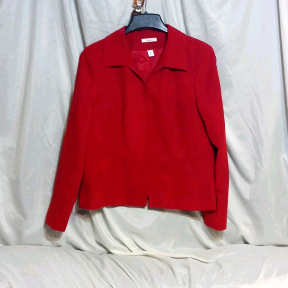 Fun Red Suede-like Jacket (matches Boots!)